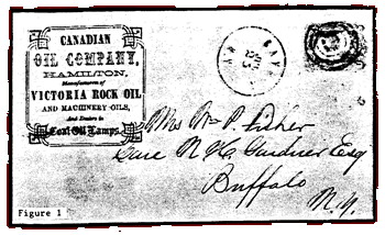 Figure 1 - Canada's first oil company. Letter enclosed dated 1862, just two years after the company was formed.